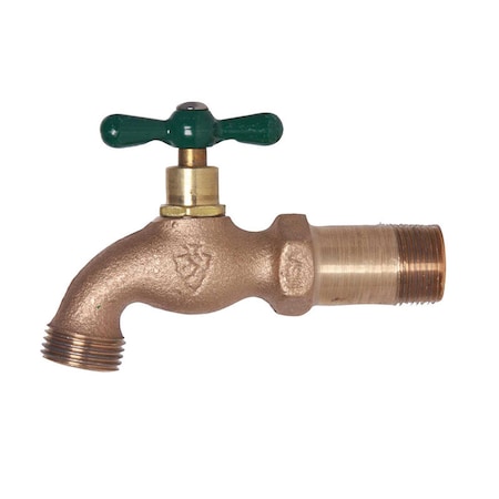 Arrowhead Brass Arrowhead 1/2 in. MIP X 3/4 in. MHT Brass Hose Bibb 201LF
